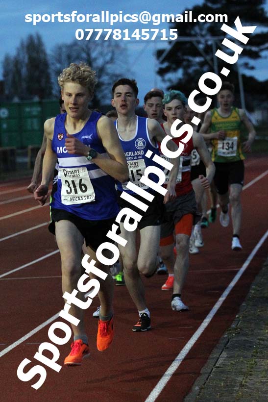1500 metres, North East Grand Prix No. 1, Monkton on Wednesday, April 28th, 2021. Photo: David T. Hewitson/Sports for All Pics